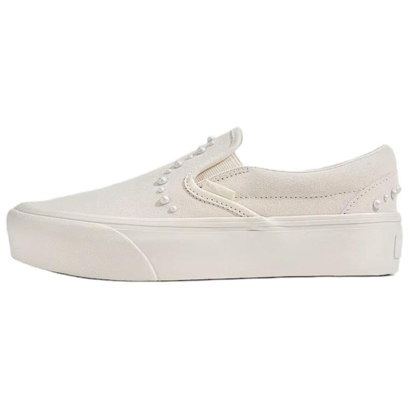 Vans CLASSIC SLIP ON Skateboard Shoes Unisex Marshmallow White Sneakers VN000EA9CCZ
