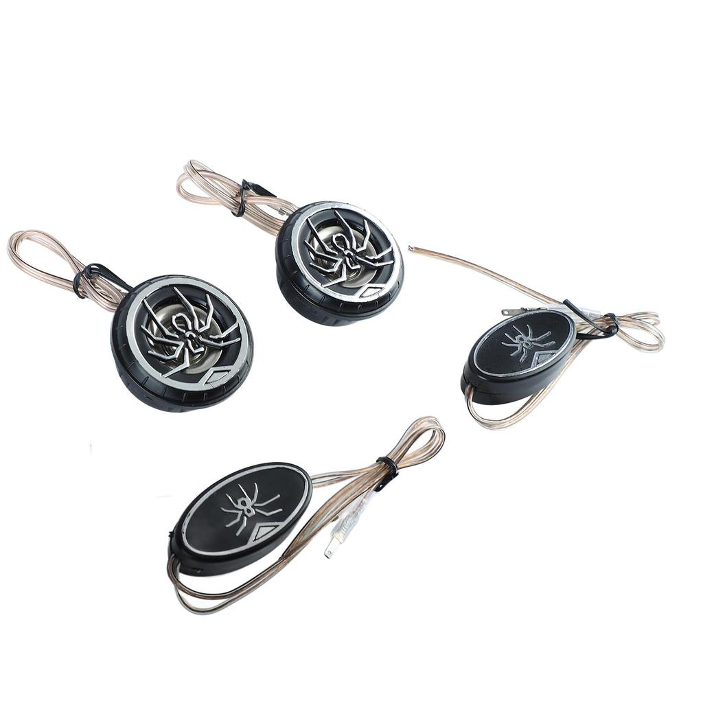 Car Loudspeakers Stereo Round Tweeter with Chrome Plated Spider Pattern for Car Truck