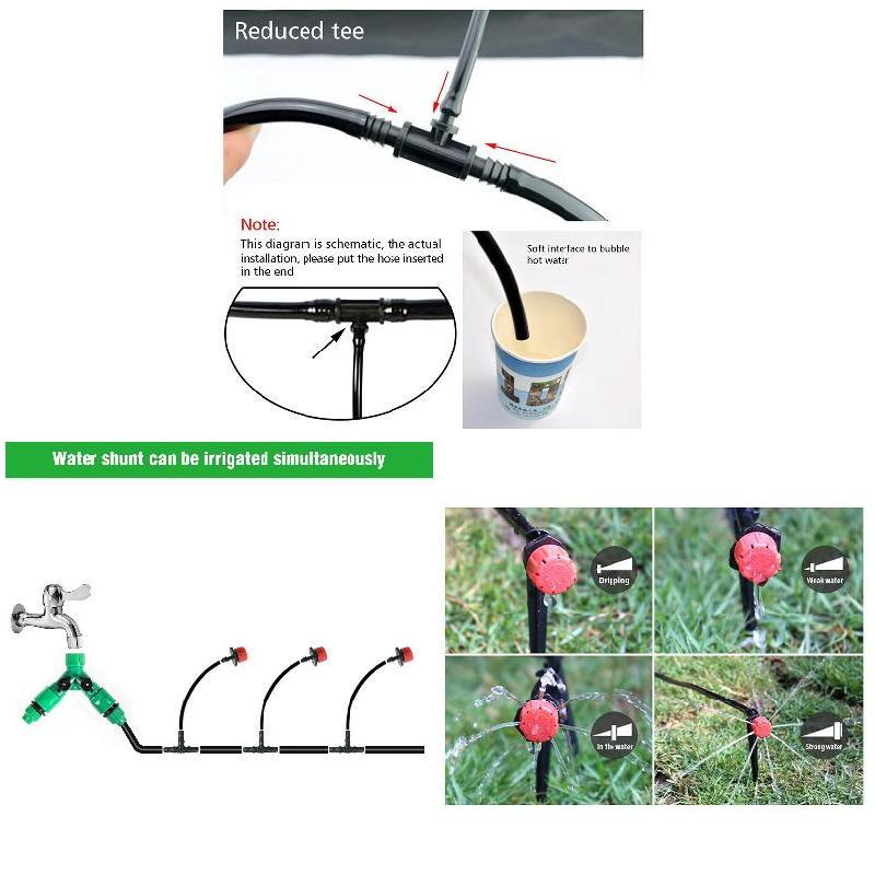 Tropfer 50 St/ück Zerst/äuber Spr/üh Garten Verstellbar Wasser Sprinkler Mikro Wasserschlauch Benebelung Drip System Bew/ässerung Mikro Durchfluss Rasen Werkzeuge