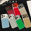 Applicable To iPhone17PRO Lens Large Window Lychee Leather Pattern Mobile Phone Case Apple 15 Business Case Lychee Pattern