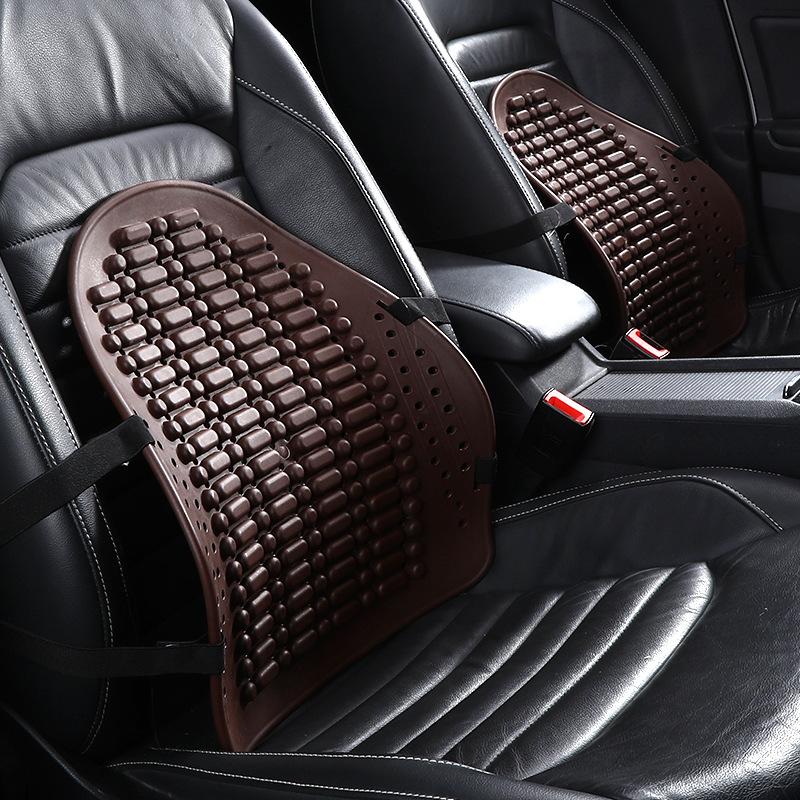 1PCS Universal Car Back Support Chair Massage Lumbar Support Waist Cushion Mesh Ventilate Cushion Pad For Car Office Home