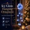 Reusable Festive Ornaments LED Hanging Christmas Ornament, Icy Glow Sparkling Snowflake Cascade Decoration, Party Favors Winter Lighted Decor for Tree