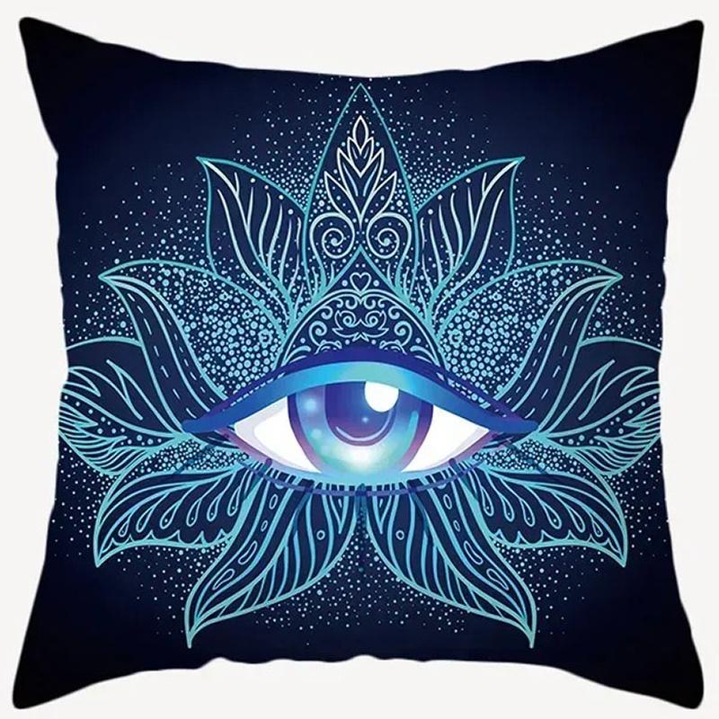 Home Decor Exotic Mandala & Mystic Eye Pattern Pillows Pattern Cushion Cover Suitable For Sofa Bedroom Car Pillow Cover