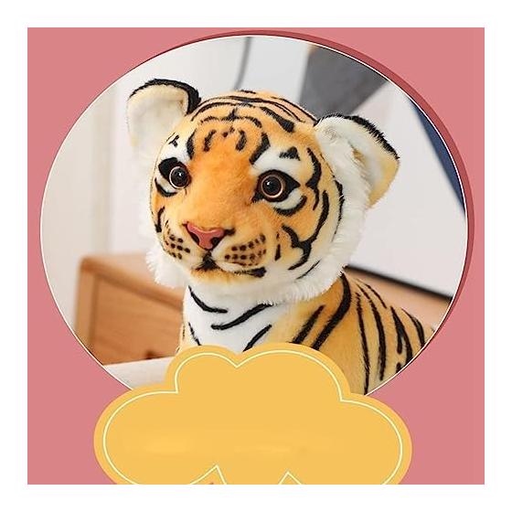 Tiger Plush Toy, Soothing Soft Toy, Animal Body Pillow, Small, Stuffed Toy, Co-Sleeping, Fluffy, Soft, Moe Goods, Decoration, Body Pillow, Stuffed