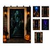 Halloween Door Curtain Decoration for Front Door, Hanging Flag, Party Supplies Gift, Home, Wall and Window Decor