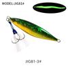 Lead Fish Jig Lure 160g-400g Boat & Sea Fishing Artificial Hard Bait 3D Printed Slow Shaking Without Hooks for Saltwater Fish