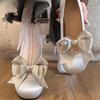 2025 Jarní Dámské Boty Mary Jane na Silném Podpatku Módní Mělké Nazouvací Boty Ležérní Šaty Street Style Boty