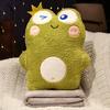 Cute Rabbit Panda Frog And Pig Plush Pillow And Blanket For Office Time Nap