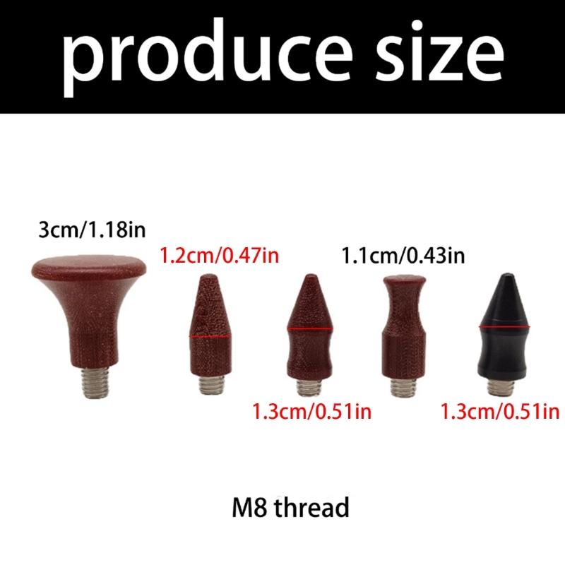 Pack of 5 Car Dent Repair Tool Heads Tip Dent Hammer Replacement Head Dent Removal Tool Accessories Universal