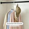Angled Closet Accessory Rack, White Plastic Double Sided Hanger Holder for Scarves Belts and Closet Storage Use