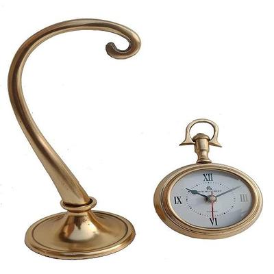 Antique Round Shape Desk Clock Table Clock for Home Office Study Room Decor