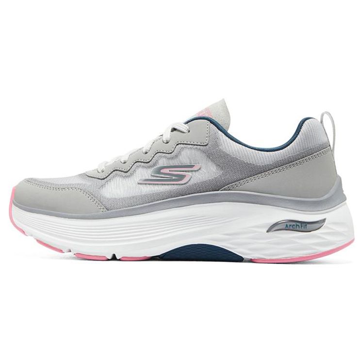 Skechers Max Cushioning Arch Fit Air Cushion Shoes Comfortable Fabric Low Top Casual Running Shoes Women sneaker Gray 128300-GRY 37