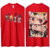 Hot Sale Demon Slayer Japanese Hot-blooded Anime Classic Loose Casual Oversized Short-sleeved Comfortable Soft Cotton Summer New Tee Oversized Top