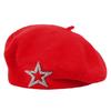 Five-Pointed Star Knitted Painter Hat Soft Beanie Cap Streetwear Wool Beret  Autumn