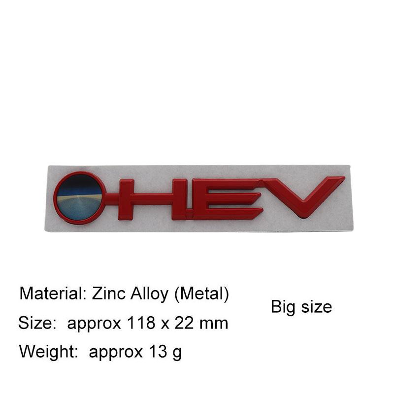 3D Car Styling HEV For car Hood Fender trunk Rear Bonnet Nameplate Decal Emblem Badge Sticker