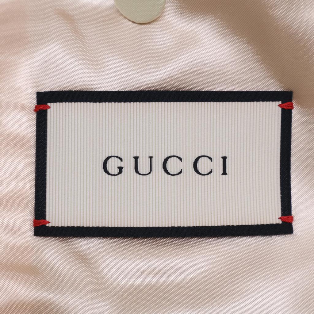 GUCCI [Excellent Condition/Domestically Authorized] 478453 Fully Embroidered Flower Peak Lapel Tailored Jacket Jacket 46 Blue / multicolorUsed