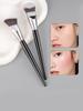 Wooden Handle Foundation Makeup Brush Contouring Blush for Women Professional Cosmetics Powder Facial Brush for Daily and