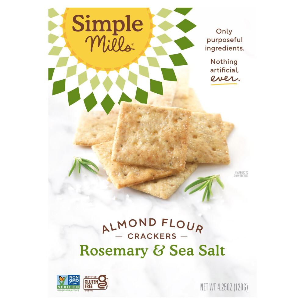 Simple Mills Almond Flour Crackers, Rosemary & Sea Salt 120g (4.25oz)