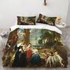 Angel Oil Painting Microfibre Bedding Sets, Children's Birthday Gift with Zip Room Decor for Teenagers Adulte 2-3 Pieces Duvet C