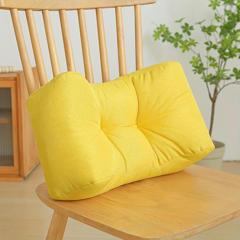 1pc Elegant Luxury Lumbar Pillow,Vintage Style,Soft Seat Cushion for Student and Office Chairs,Ergonomic Backrest Pad