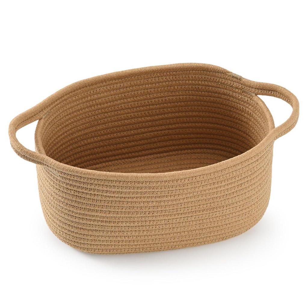 Hand-Woven Multi-Color Storage Basket Gift Bin