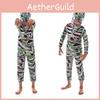 Unisex Mummy Role Play Costume For Kids Scary School Stage Performance Attire