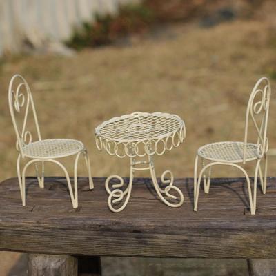 Dollhouse Furniture Set Doll House Accessories Mini Table Chairs Model Decorative Modern Photo Props