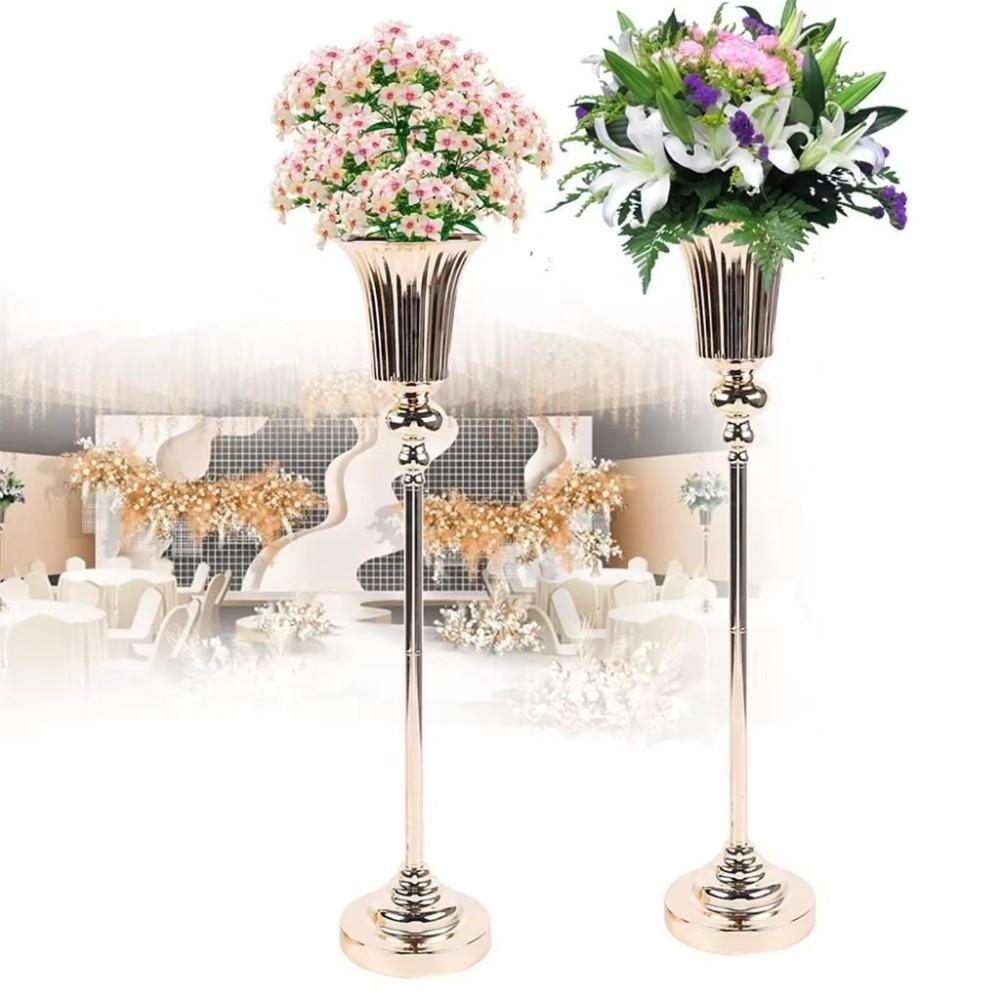 Metal Flower Vase Golden Table Flower Vase Retro Artificial Flower Vase  Home Decoration