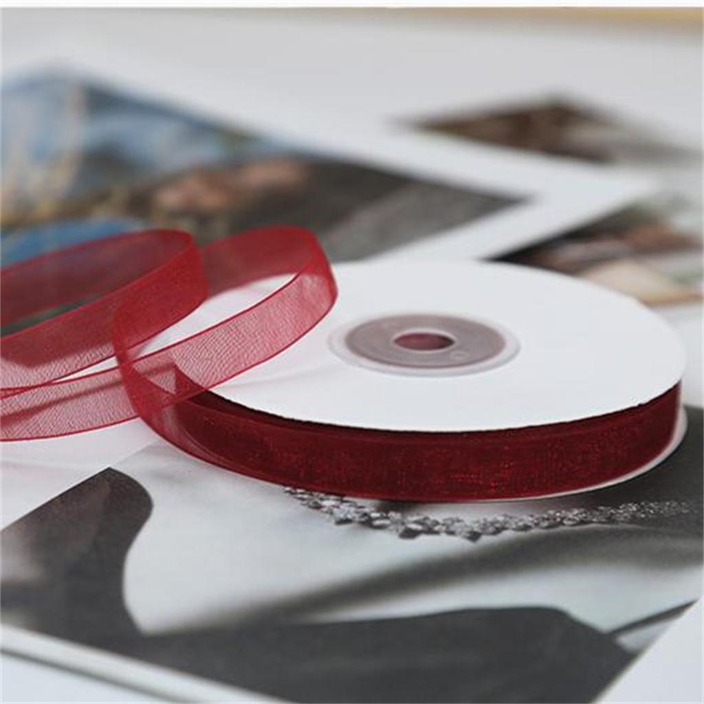 1cm Wide Transparent Ribbon Snow Yarn Ribbon Snow Textile Ribbon Silk Ribbon Ribbon Ribbon Ribbon Strip Bouquet Packaging Material