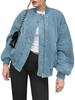 Women Jacket ,stand Collar, Pure Color, Loose and Casual, Long-sleeved ,zipper Fleece Jacket,single-breasted Plush,pocket,baseball Jacket