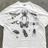 Maglietta Insetti Y2K, T-shirt Grafica Vintage Insetti, T-shirt Falena Farfalla Scarabeo Ragno, Estetica Grunge Stella 90s Retro Insetti, Regalo Goblincore Natura