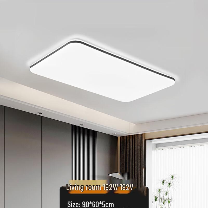 Liangtu Modern LED Square Ceiling Light with Crystal Design