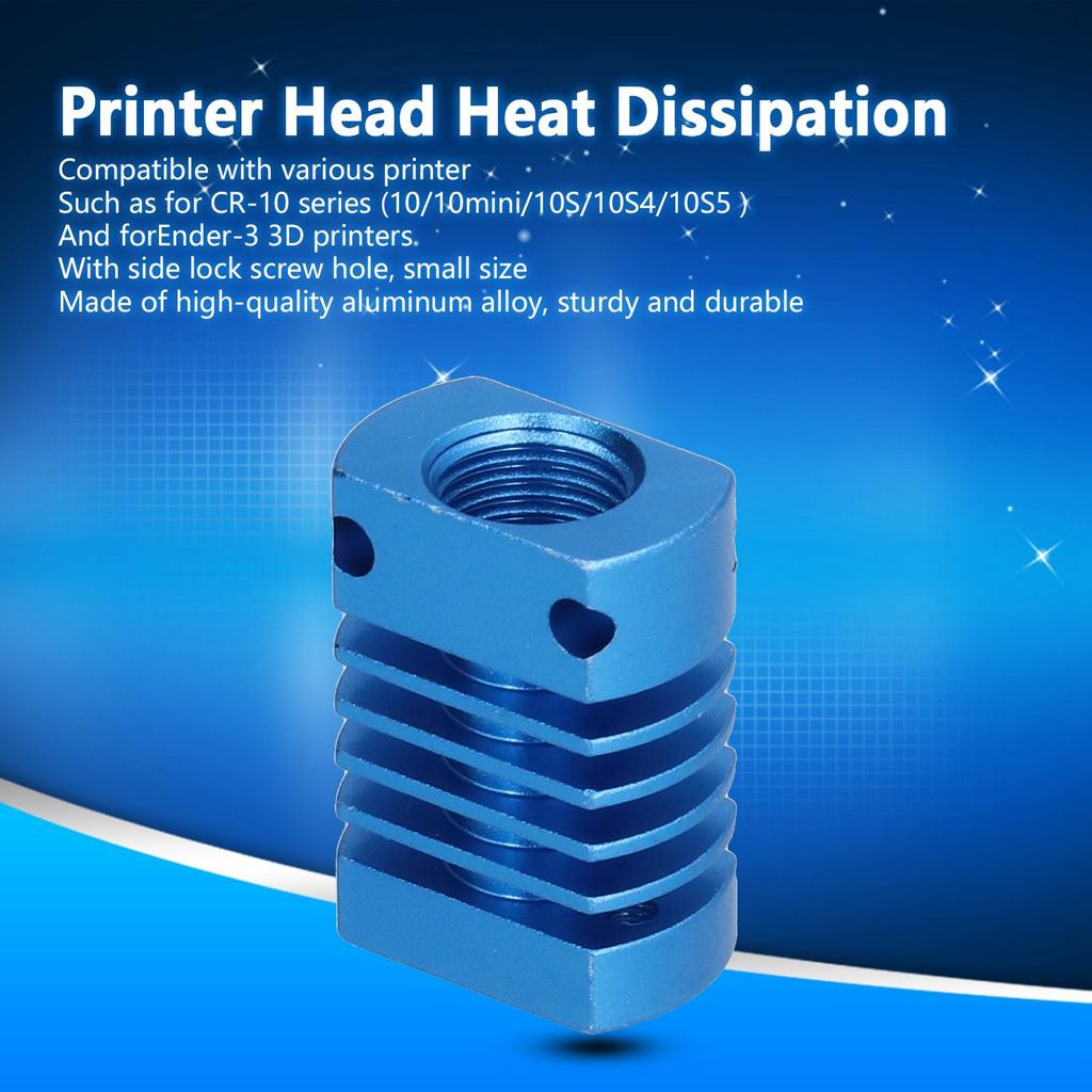 5 ks Chladič 3D tiskárny Hliníková slitina Rozptylový blok Extruder MK10 E3DV6