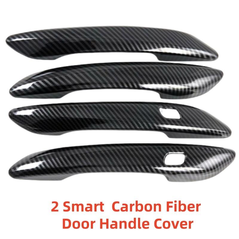 For Hyundai Sonata DN8     ABS plastic Car Modification Accessory Carbon Door Handle Cover Trim Paste Style
