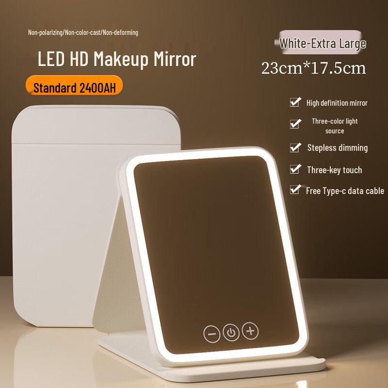 Portable LED Folding Makeup Mirror