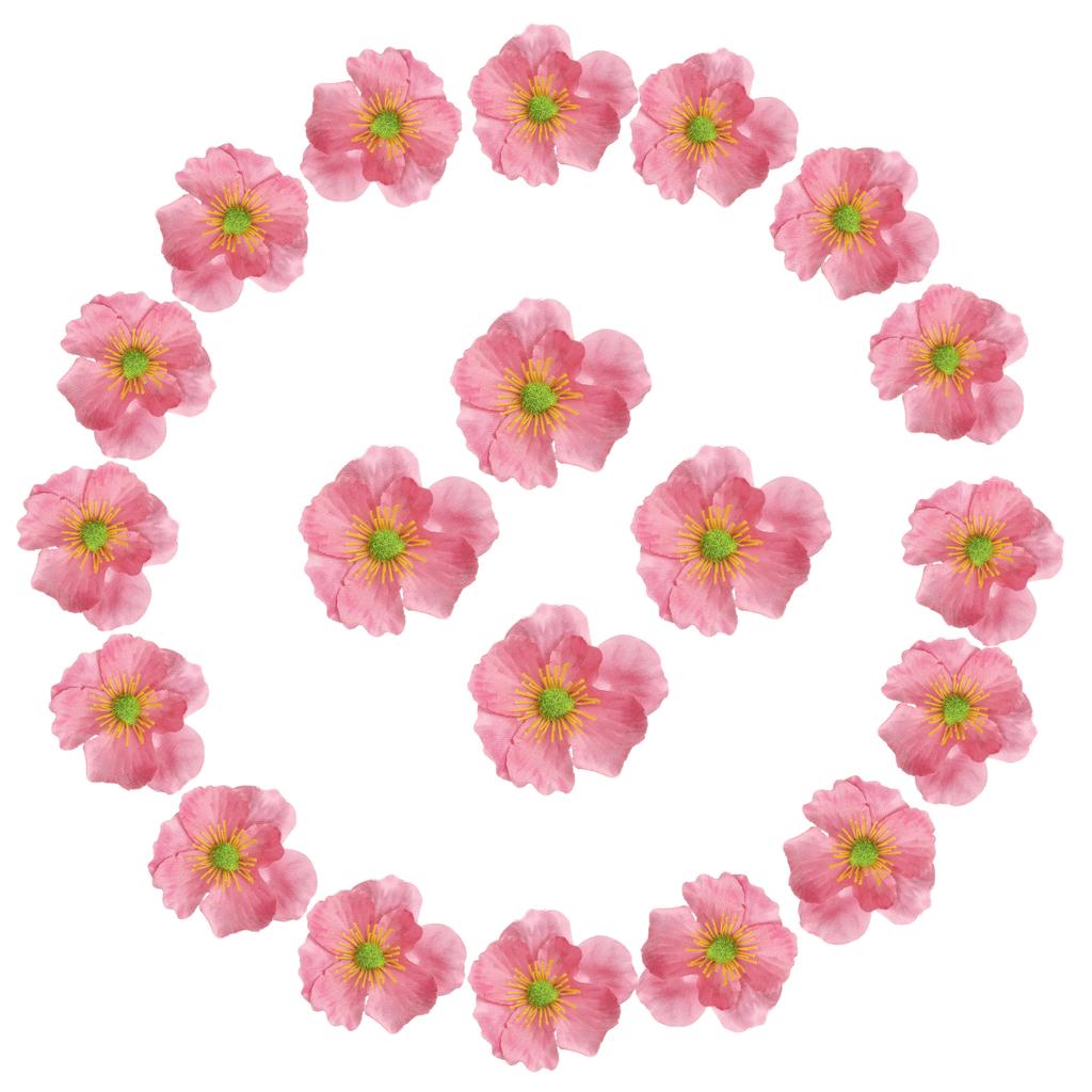 50Pcs Artificial Flower Heads Fake Wildflower Heads Bulk Artificial Flowers for DIY Wedding Bouquets  Party Home Decorations