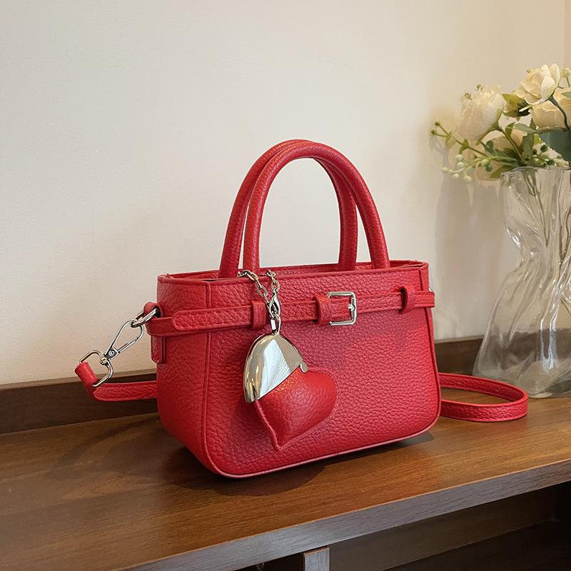 Retro High-end Niche Handbag Bag Women's Bag 2025 New Simple Small Square Bag Versatile Shoulder Crossbody Bag