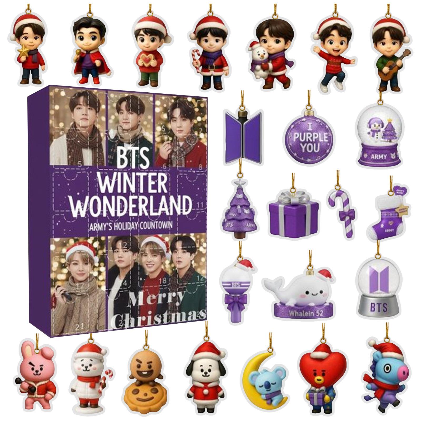 

2D Плоский Акриловый Мистери Бокс 24 шт. Подвеска С Коробкой в Виде Самолета Рождественский Знаменитый Мистери Бокс Звезды, Подарок Для Звезды One Size