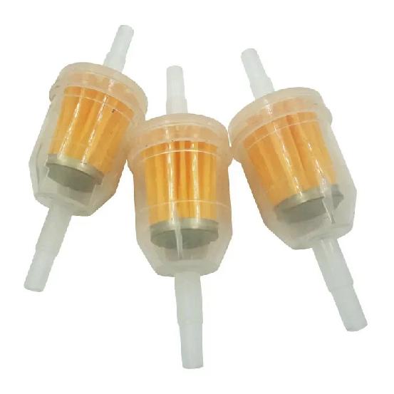 100pcs Gas Fuel Gasoline Oil Filter for Car Dirt Pocket Bike Motorcycle Moped Scooter Motocross Liquid Fuel Filter Accessories