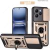 Slide Lens Armor Funda for Tecno Spark 40 4G Case for Tecno Spark 40 4G Case Magnetic Ring Stand Holder Cover Shockproof Capa