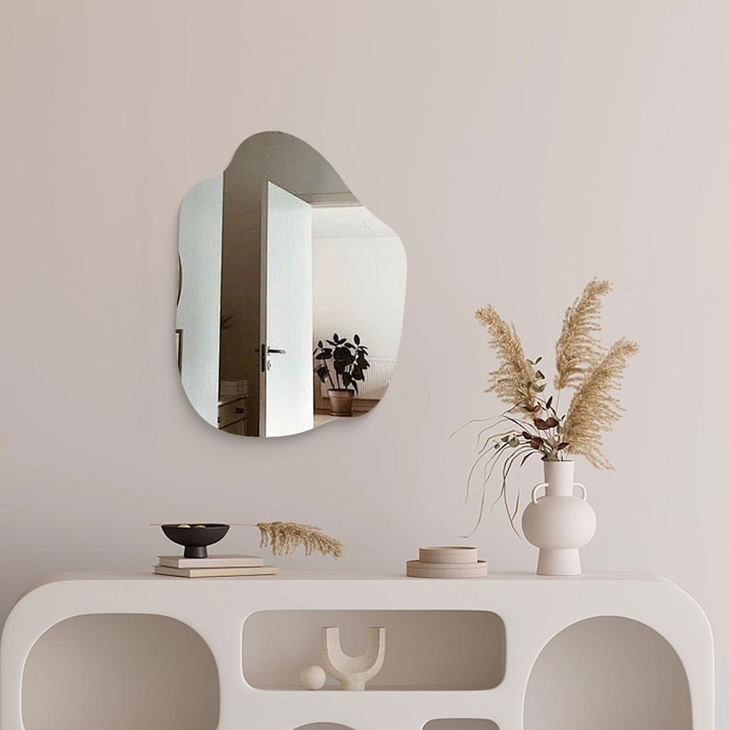 Irregular Wall Mirror Multiple Sizes Glass Decorative Make Up Mirrors For Dressing Table Bathroom Bedroom Living Room Mirror