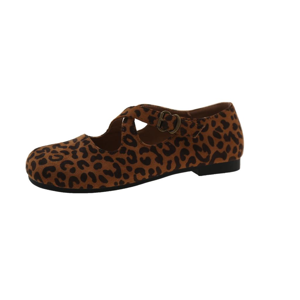Single shoes 22 spring and autumn new gentle retro ballet fairy style soft flat bottom shallow mouth Mary Jane Doudou shoes