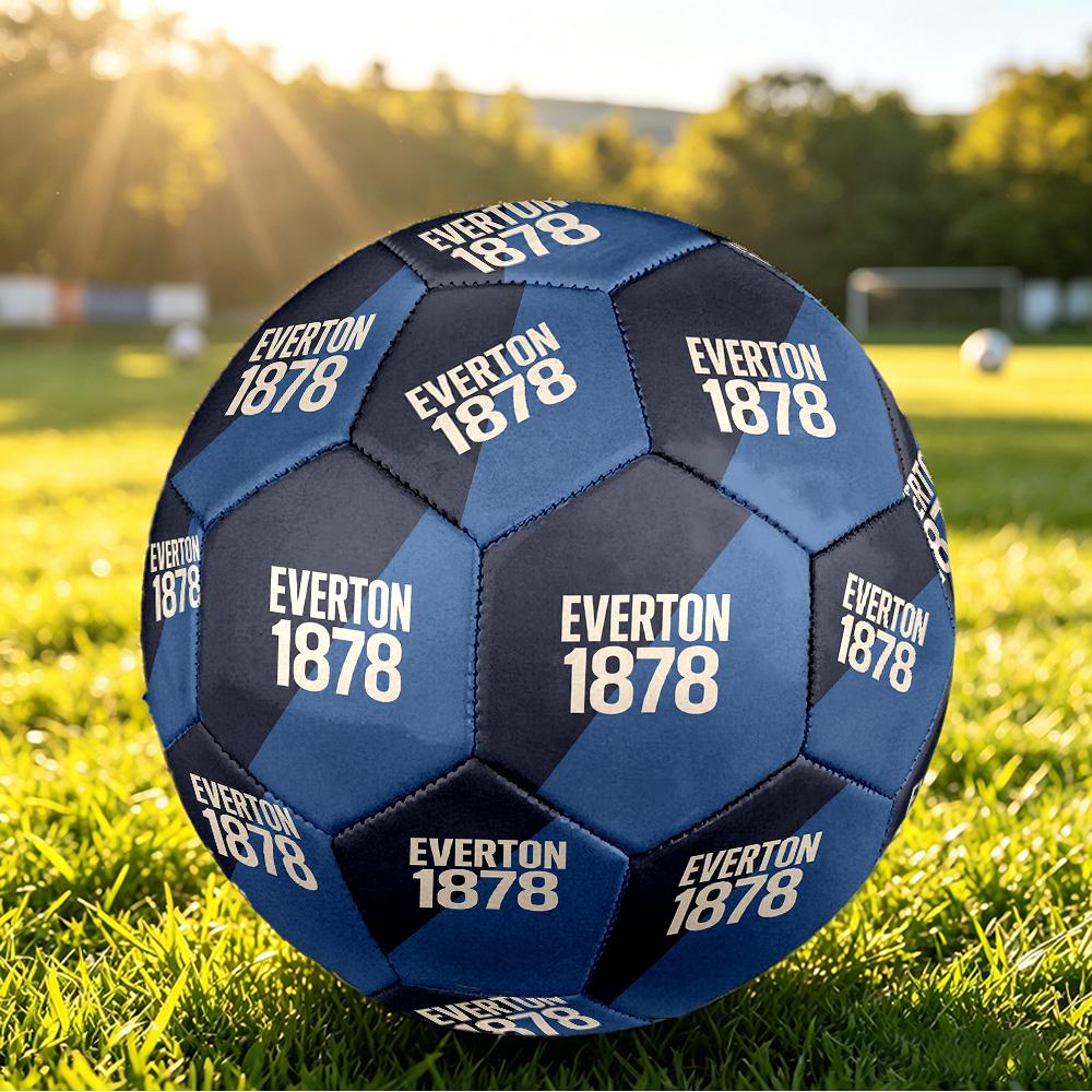 Balón de Fútbol Estampado del Everton Talla 5, Balón de Fútbol Antideslizante para Partido de Adultos, Souvenir para Aficionados al Fútbol