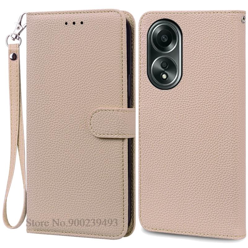 A58 A 58 Case For OPPO A58 Case Silicone Wallet Flip Leather Case For OPPO A58 4G Case Book Cover For OPPO A58 5G Phone Fundas