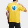 Adidas Neo Geometric Logo Print Sports T-Shirt Men Tops Solar-Yellow HD7270