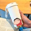 Cute crayon Xiaoxin thermos cup 111 stainless steel student portable water cup with its own straw coffee cup high value