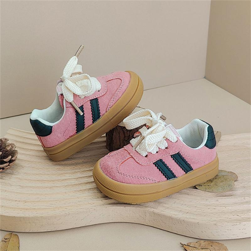 

New Spring Autumn Baby Shoes Leather Toddler Kids Sneakers Outdoor Boys Tennis Soft Sole Fashion little Girls Sneakers EU16-25 16(insole 12.5cm) розовый