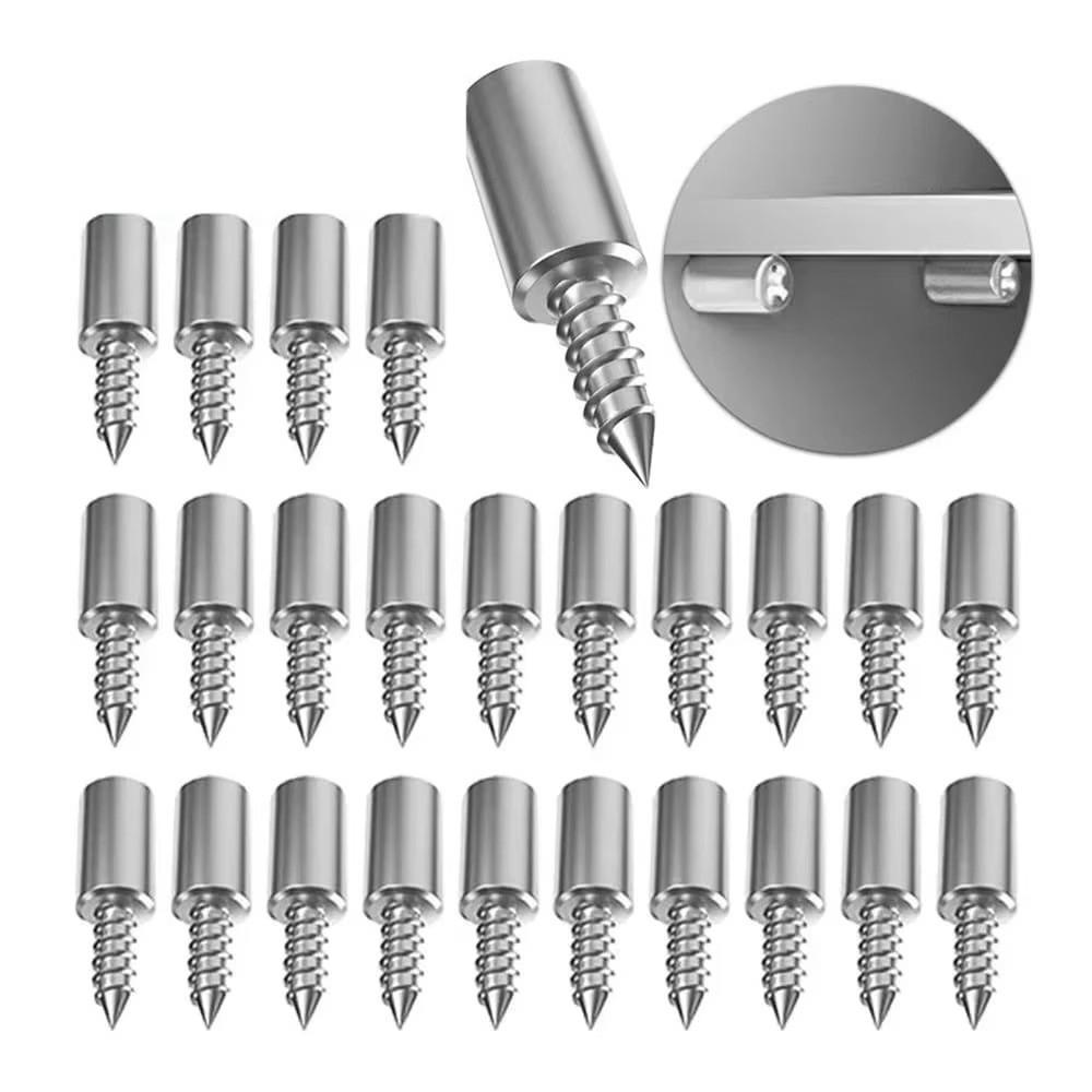 20pcs Nonslip Cross Self-tapping Screw Rubber Sleeve Glass Partition Nails Home Wardrobe