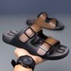 Pure Handmade Fashionable Outdoor Breathable Anti Slip Slippers High-quality Men Cowhide Lightweight Water Wading Casual Sandals