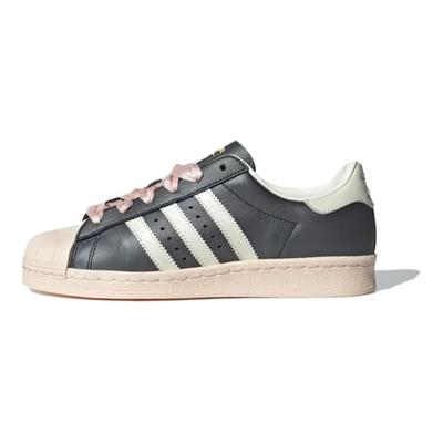Superstar 82 Cordones con Cinta Negra Rosa Zapatillas para Mujer Negro Principal Blanco Roto Aqua Maravilla ID1423